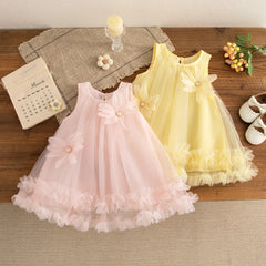 Fairytale Tulle Baby Girls Princess Dress – Elegant Cotton Liner Party Wear