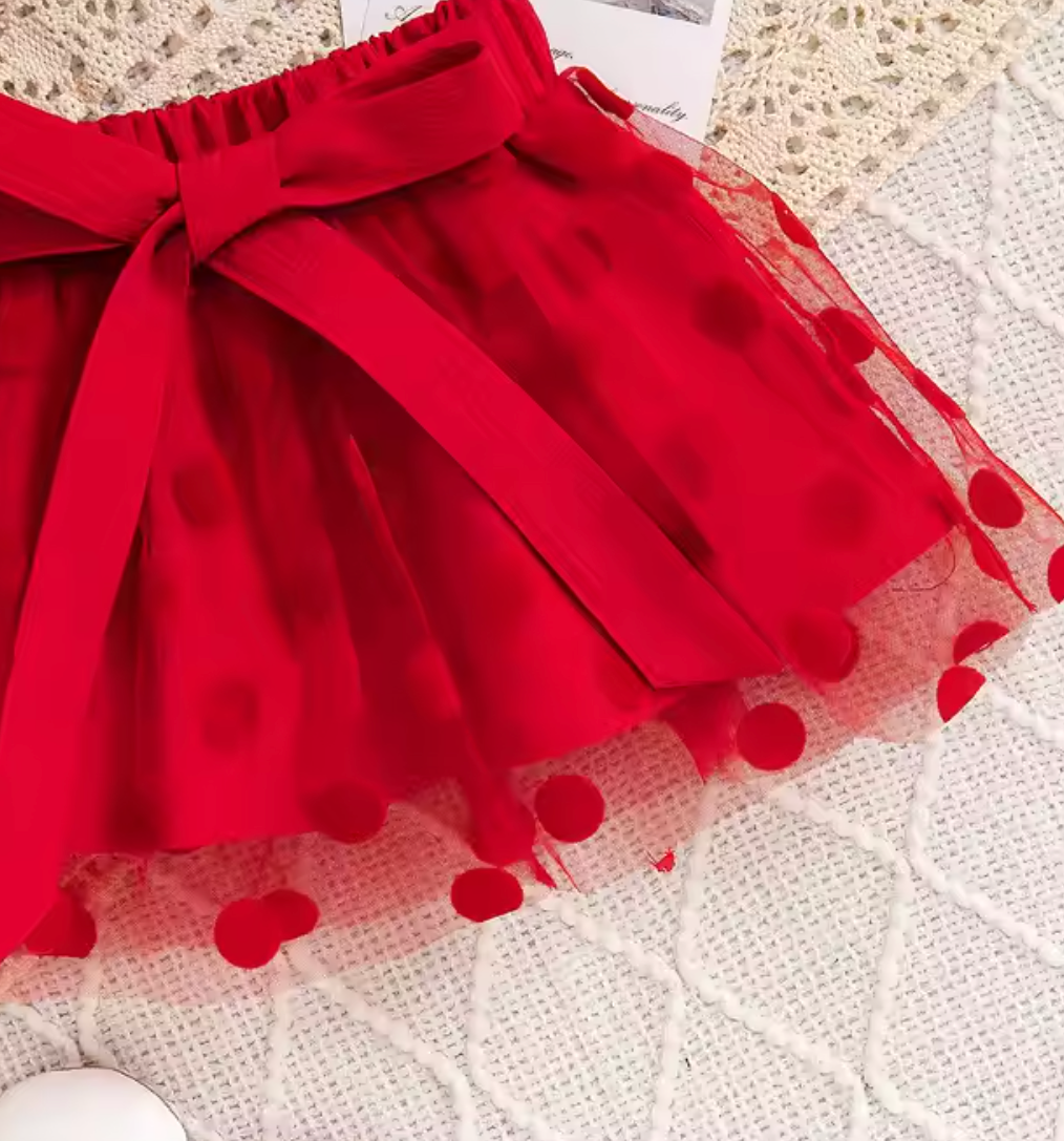 Dot and Dazzle Baby Girls Cotton Blend Outfit Set with Bow – Cute and Comfortable Clothing