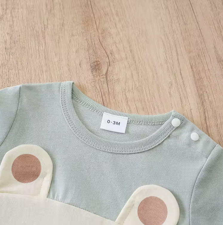 Wonder Baby Bear Romper – Soft Cotton Unisex Outfit for Boys & Girls