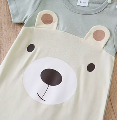 Wonder Baby Bear Romper – Soft Cotton Unisex Outfit for Boys & Girls