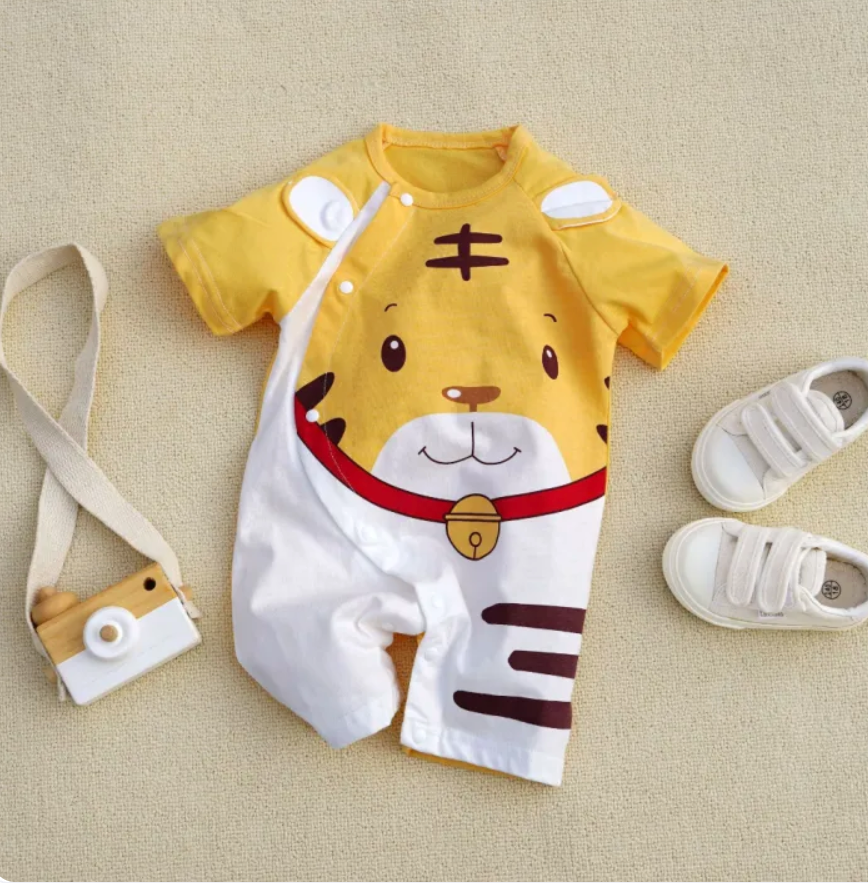 Little Tiger Baby Boys and Girls Cotton Romper Jumpsuit – Soft Infant One-Piece Outfit
