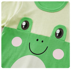 Charming Frog Baby Romper for Boys and Girls – Soft Cotton