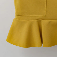 Semi-Formal Girls Two Piece Set – Cotton Blend Outfit for Parties & Casual Wear