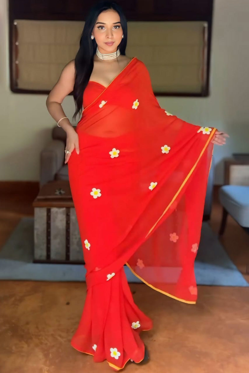 Introducing Our Exquisite Ready To Wear Silk Saree