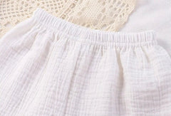 Sleeveless Girls Cotton Leisure Set – Soft & Breathable Summer Outfit for Kids