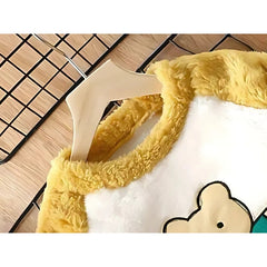 Snuggly Bear Boys and Girls Plush Set – Fleece-Lined Cotton Blend Kids’ Outfit, Warm & Adorable
