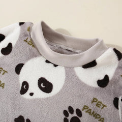 Snuggly Panda Boys and Girls Set – Soft Cotton Blend Kids’ Outfit, Comfortable & Adorable