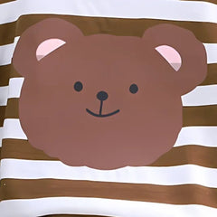 Striped Bear Boys Loungewear Set – Soft Cotton Blend Pajamas, Comfortable & Adorable Sleepwear