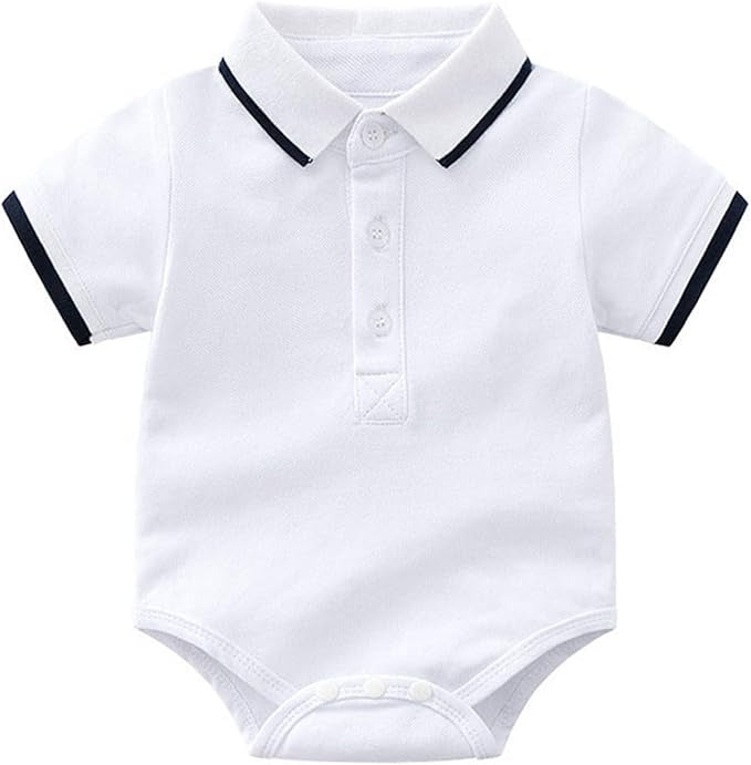 Stylish Polo Baby Boys T-Shirt Romper Shorts Set – Soft Cotton Infant Outfit, Comfortable & Trendy