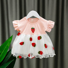 Sugar Mesh Sparkle Dress for Girls – Cotton Blend Party Wear