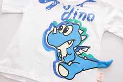 Tail Hanging Boys Dino Set – Soft Cotton Kids’ Outfit, Fun Dinosaur Design & Comfortable Fit