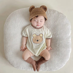 Teddy Bear Printed Baby Boys Romper – Soft Cotton Infant Outfit, Comfortable & Adorable