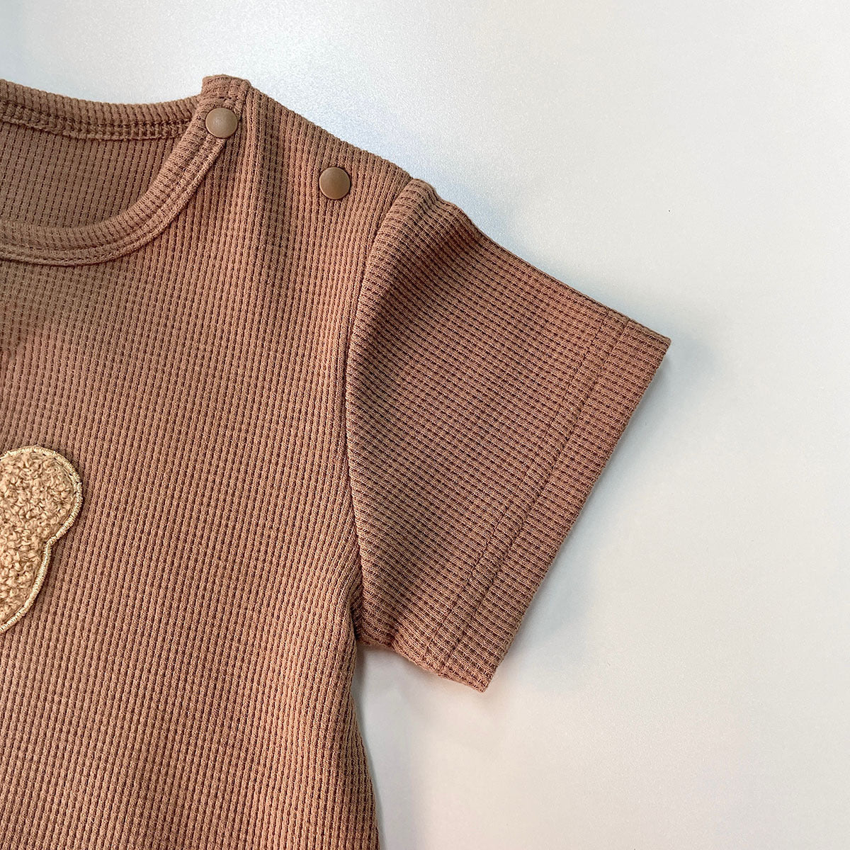 Teddy Pocket Unisex Baby Romper with Hat – Soft Cotton Outfit for Boys & Girls