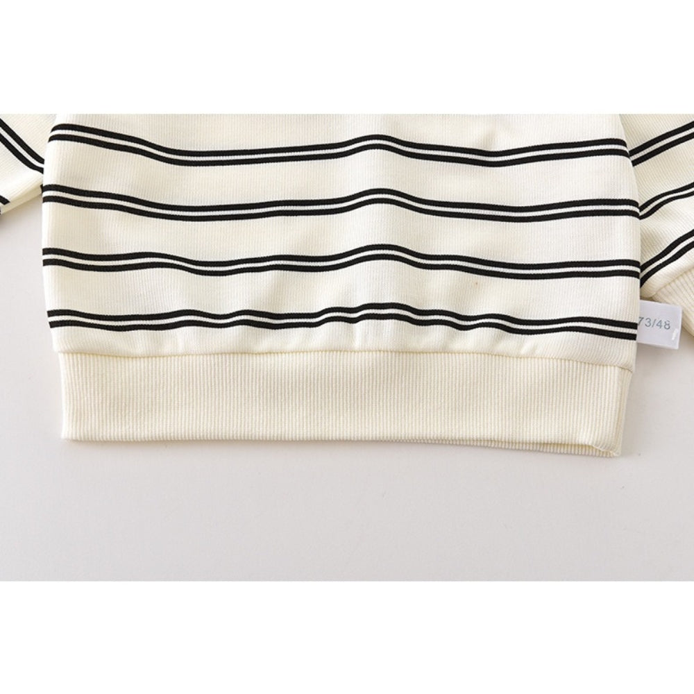 Teddy Stripes Boys Co-Ord Set – Soft Cotton Kids’ Outfit, Comfortable & Stylish for Everyday Wear
