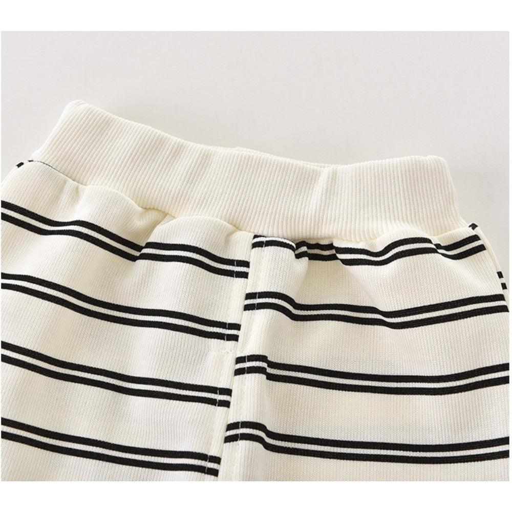 Teddy Stripes Boys Co-Ord Set – Soft Cotton Kids’ Outfit, Comfortable & Stylish for Everyday Wear