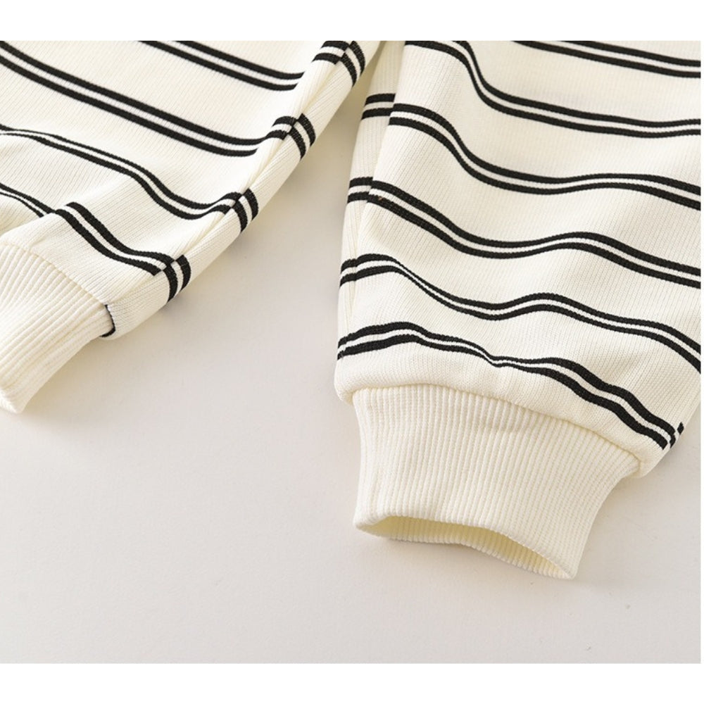 Teddy Stripes Boys Co-Ord Set – Soft Cotton Kids’ Outfit, Comfortable & Stylish for Everyday Wear