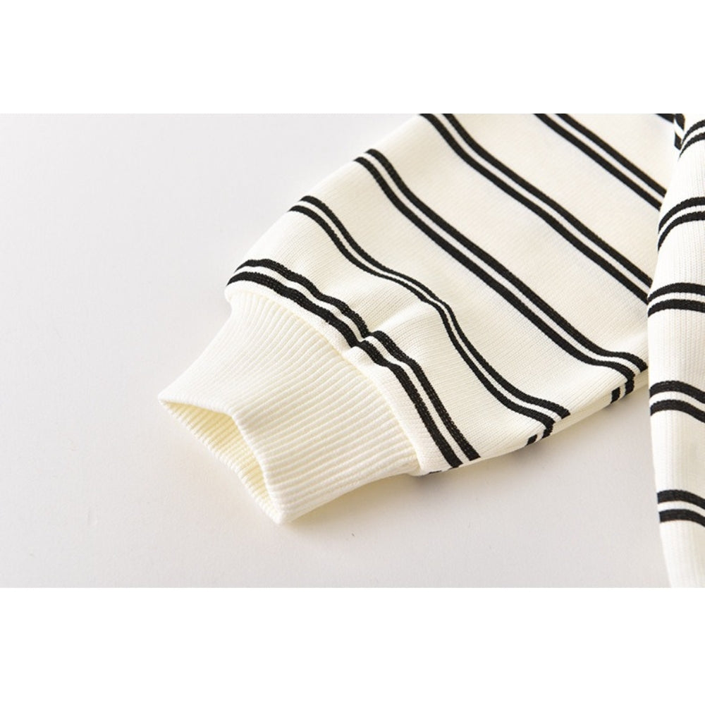 Teddy Stripes Boys Co-Ord Set – Soft Cotton Kids’ Outfit, Comfortable & Stylish for Everyday Wear