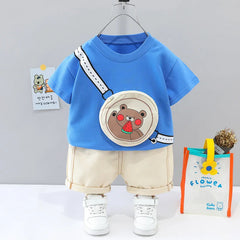 Teddy Zipper Sling Boys Set – Soft Cotton Kids’ Outfit, Comfortable & Stylish for Everyday Wear
