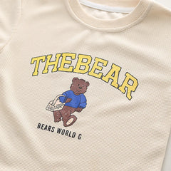 The Bear Tee and Shorts Boys Set – Cotton Blend Summer Outfit for Kids, Comfortable & Stylish