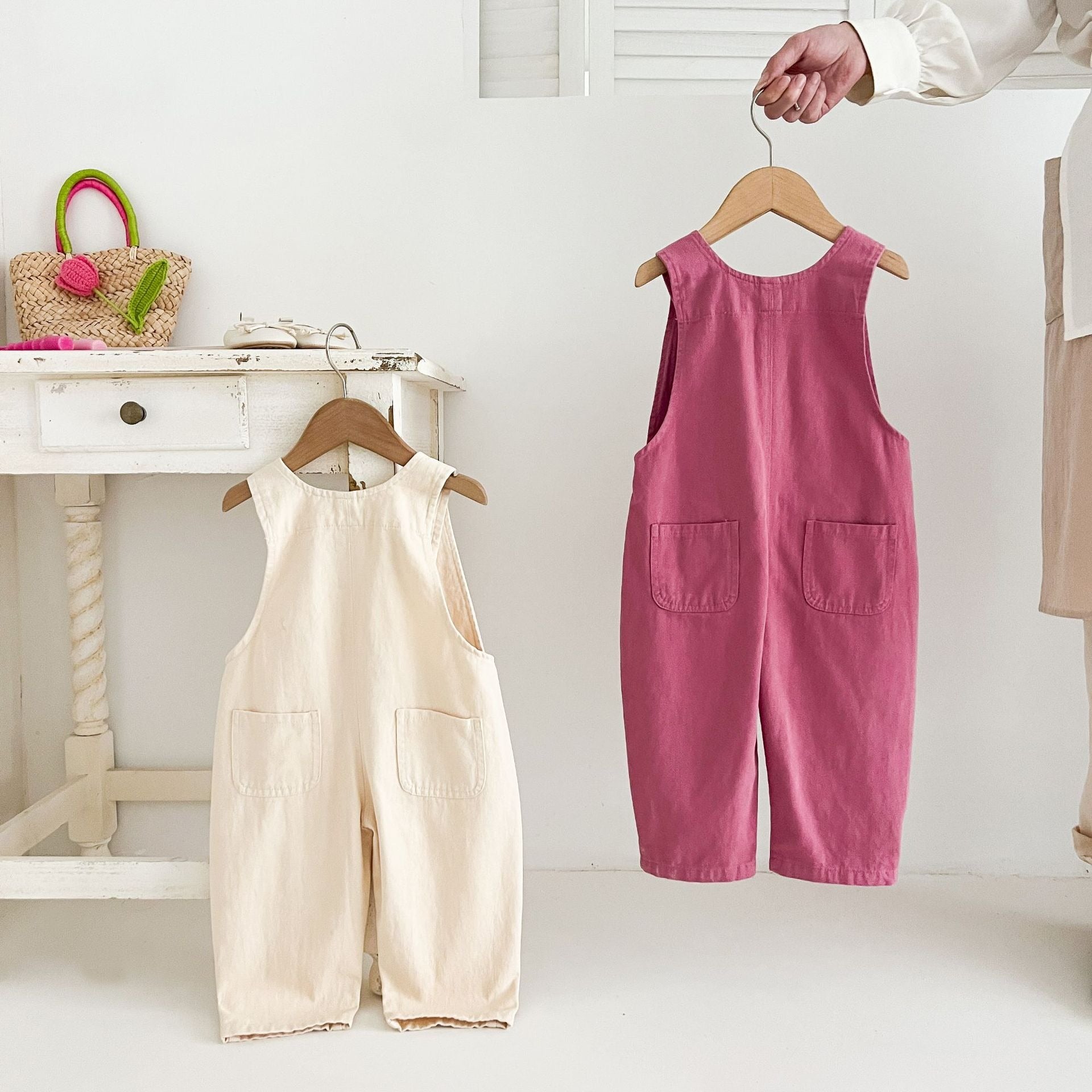 Tiny Explorer Baby Girls Cotton Jumpsuit – Versatile Everyday Outfit
