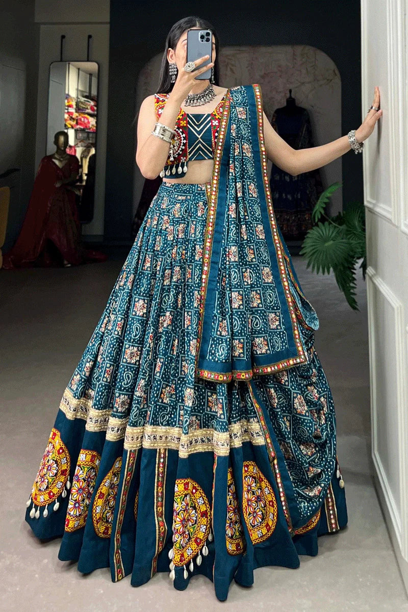 Navratri Special Bandhani Print Chaniya Choli