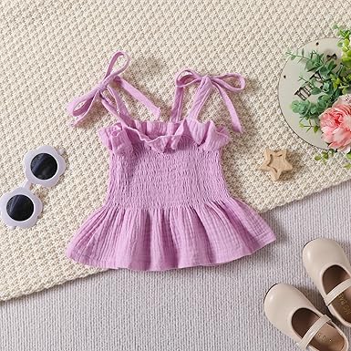 Trendy Knot Girls Pink Top and Pants Set – Cotton Blend Casual Outfit