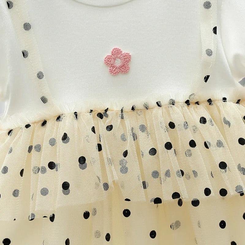 Twinkle Tulle Cotton Blend Dress for Girls – Elegant Party Wear