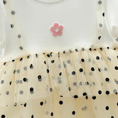 Twinkle Tulle Cotton Blend Dress for Girls – Elegant Party Wear
