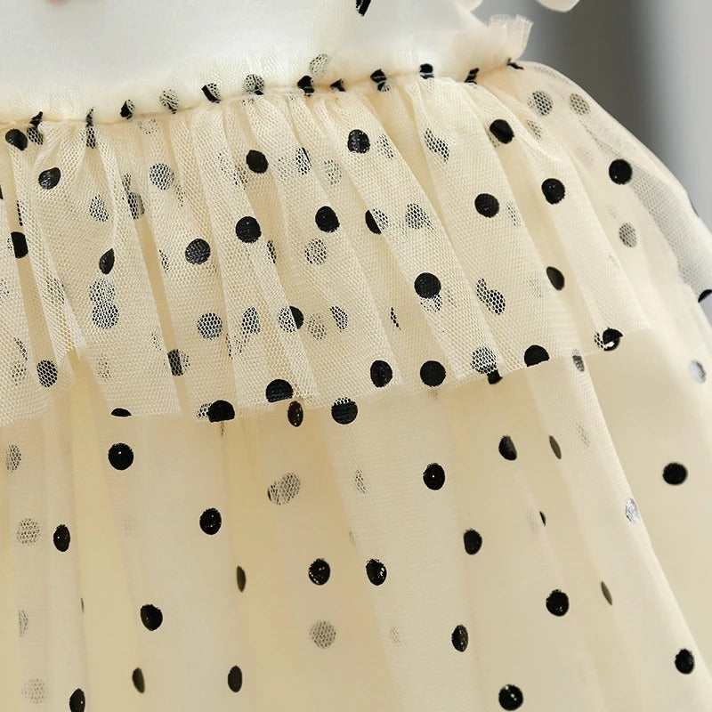 Twinkle Tulle Cotton Blend Dress for Girls – Elegant Party Wear