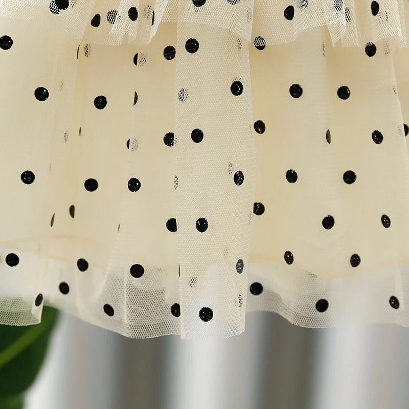Twinkle Tulle Cotton Blend Dress for Girls – Elegant Party Wear