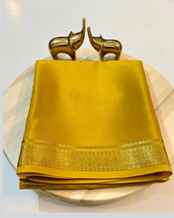 Yellow Color Women's Semi Mysore Silk Saree