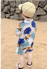 Vacation Boys Clothing Set – Lightweight Polyester Blend, Stylish & Comfortable