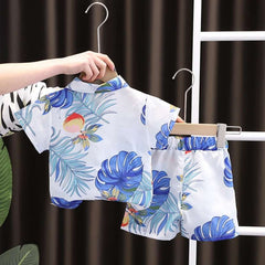 Vacation Boys Clothing Set – Lightweight Polyester Blend, Stylish & Comfortable