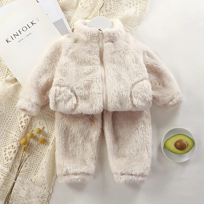 Warm & Cozy Plush Set for Boys and Girls – Cotton Blend Winter Outfit