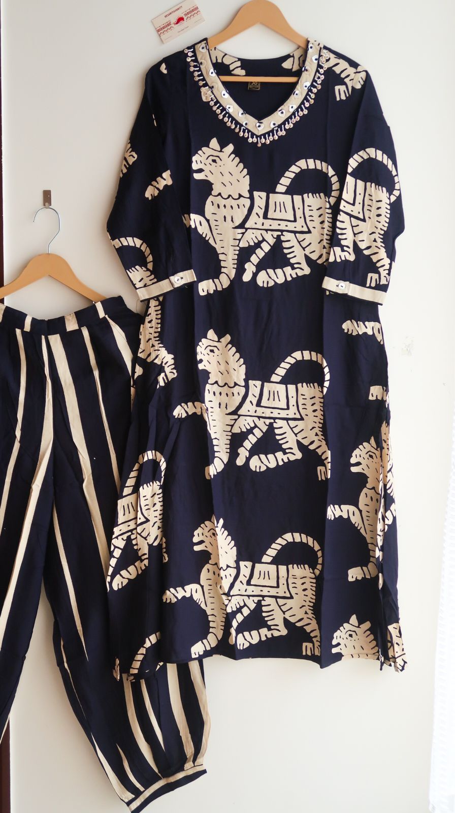 Dark Majesty Tiger Print Suit Set