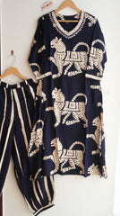 Dark Majesty Tiger Print Suit Set