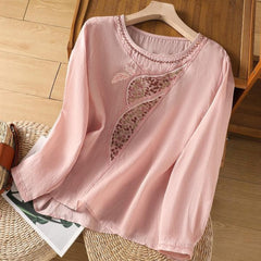 Pure Cotton Embroidered Womens Top