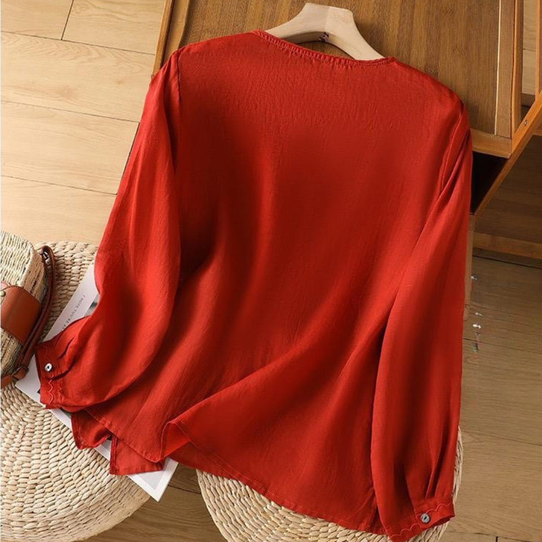 Pure Cotton Embroidered Womens Top