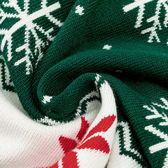 Winter Cozy Green Sweater – Warm Wool Unisex Knitwear for Boys & Girls
