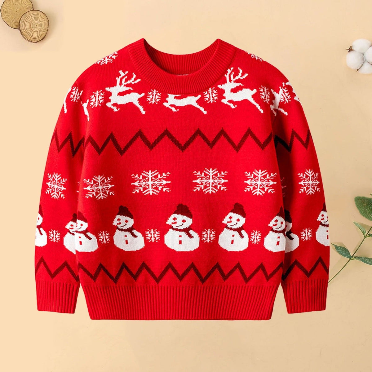 Winter Wonder Sweater – Warm Wool Blend Unisex Knitwear for Boys & Girls