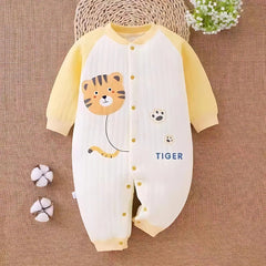 Yellow Mellow Baby Tiger Romper – Soft Cotton Unisex Outfit for Boys & Girls