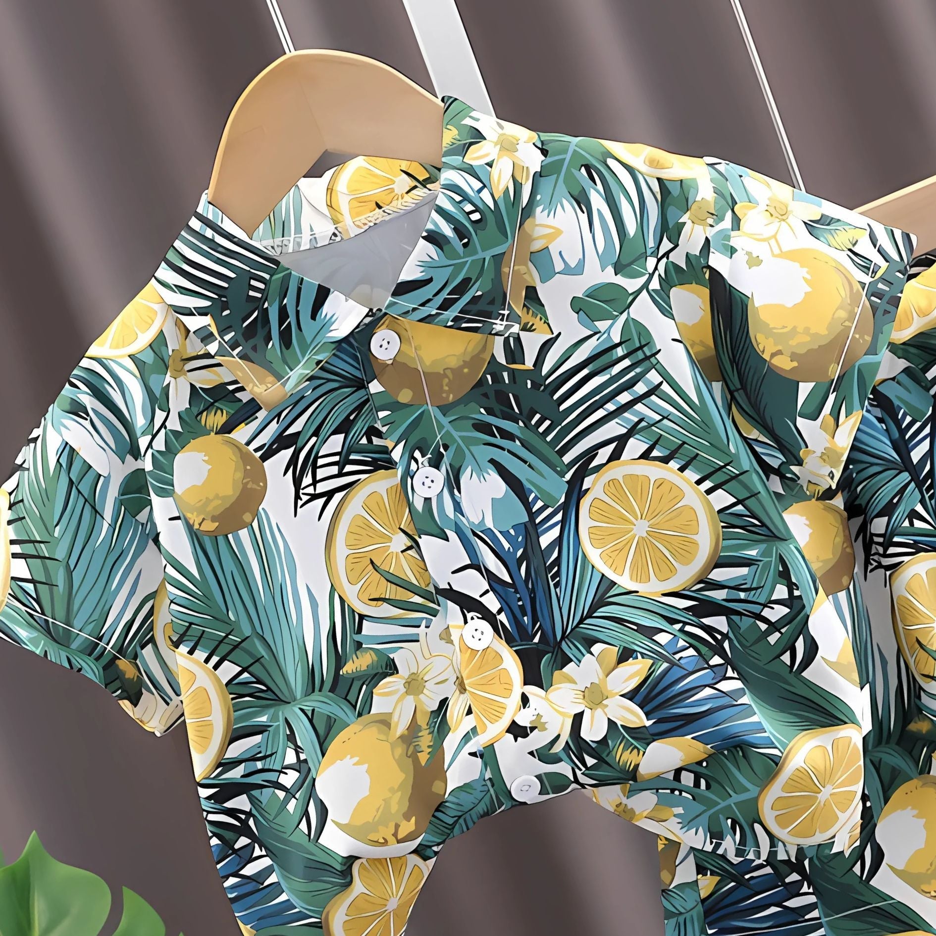 Zesty Lemon Cotton Boys Outfit – Comfortable Summer Wear for Kids