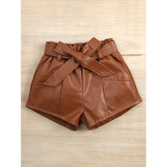 Anya Baby Girls Fancy Leather Set – Soft Cotton Blend Outfit