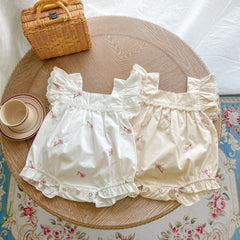 White Lace Baby Girl Romper – Soft Cotton Infant Outfit for Comfort and Style
