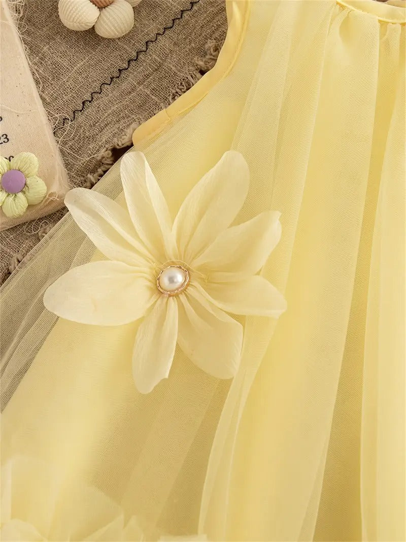 Fairytale Tulle Baby Girls Princess Dress – Elegant Cotton Liner Party Wear