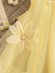 Fairytale Tulle Baby Girls Princess Dress – Elegant Cotton Liner Party Wear