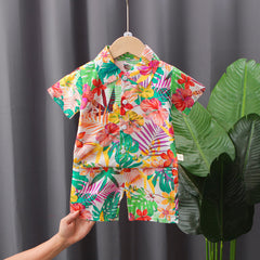 Vacation Boy Clothing Set – Soft Cotton, Cool & Comfortable for Summer Adventures