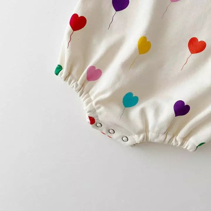 Sweatshirt Girl Cotton Romper – Cozy Everyday Wear for Baby Girls