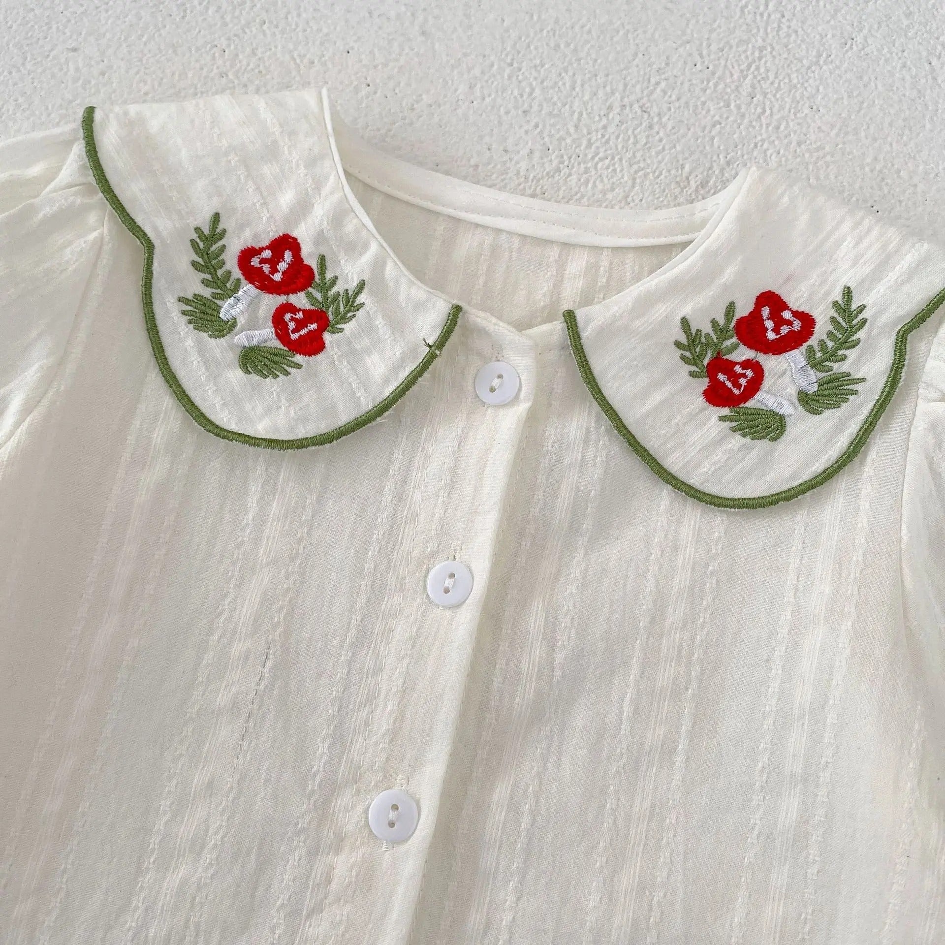 Daisy Dream Baby Girls Two-Piece Suspender Set – Cotton Outfit with Top and Suspender Skirt