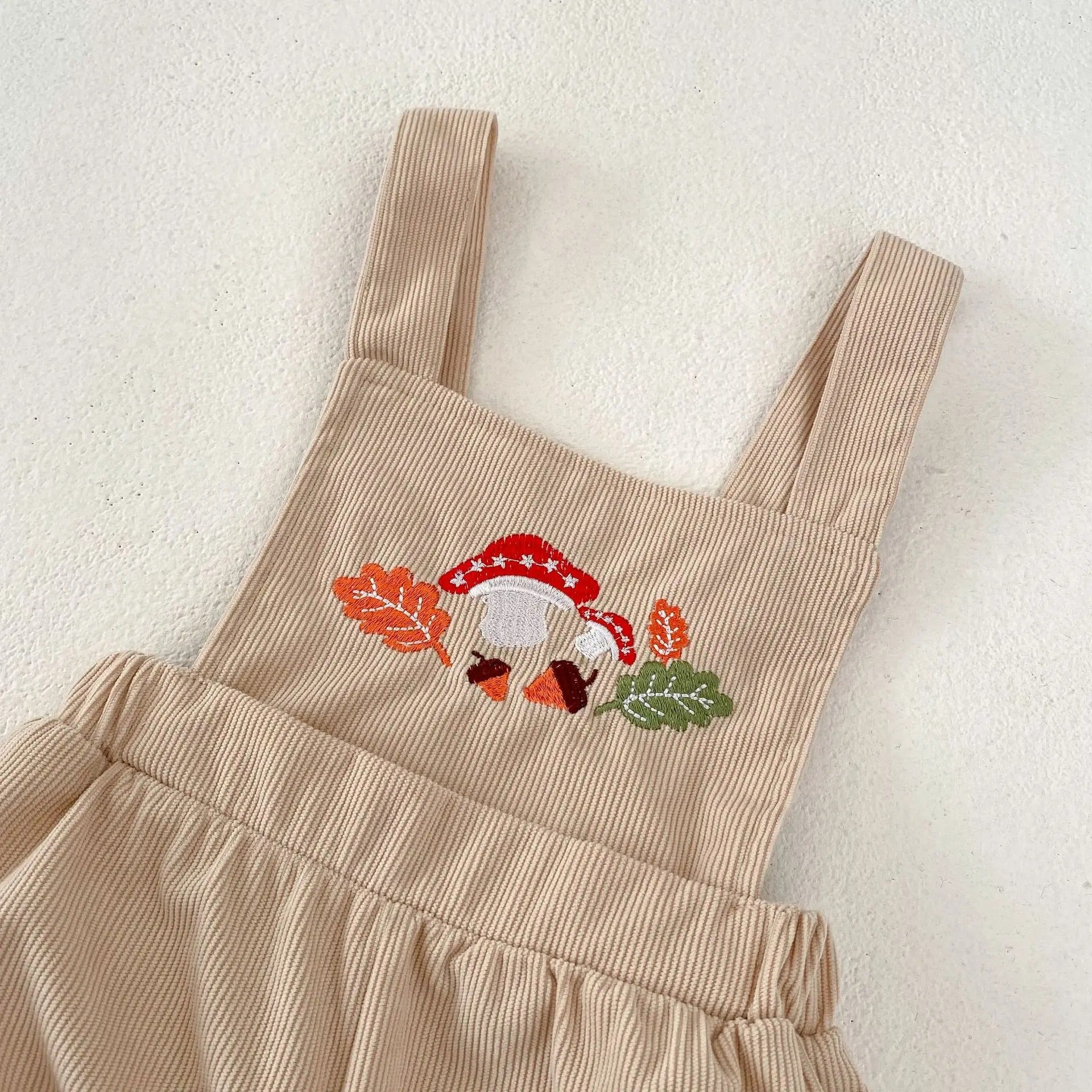 Daisy Dream Baby Girls Two-Piece Suspender Set – Cotton Outfit with Top and Suspender Skirt